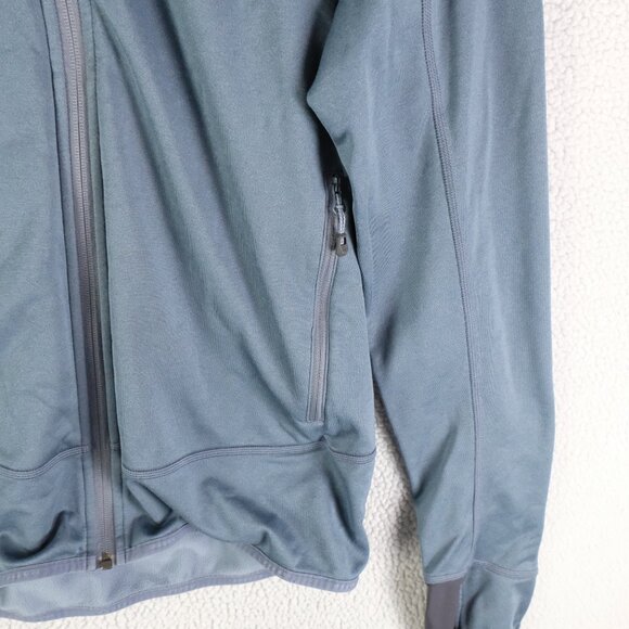 Mammut Jacket Womens Large Gray Full Zip Hooded Lightweight Zip Pockets Light - Picture 3 of 11